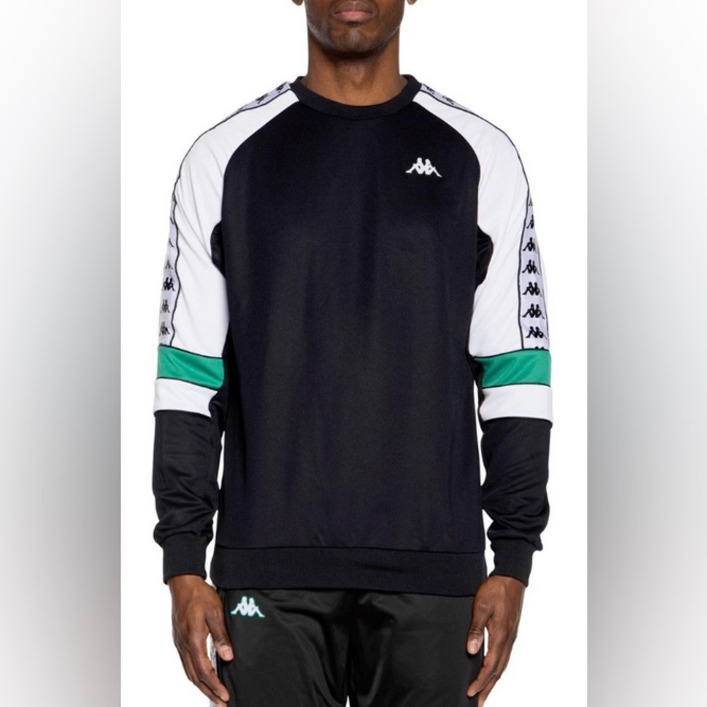 KAPPA 222 BANDA ARLTON REG. FIT MEN SWEATSHIRT GRN BLK WHT